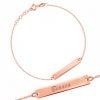 Bracciale in Argento Piastrina Rose'