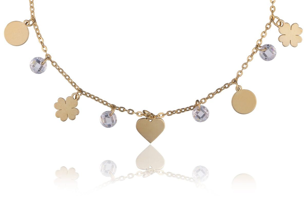 Bracciale Argento Cuore e Palline