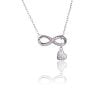 Collana in Argento Infinito Cuore Brillante