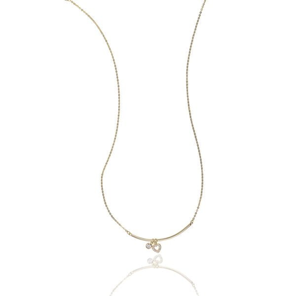 Collana in Argento Linea Cuore Brillante