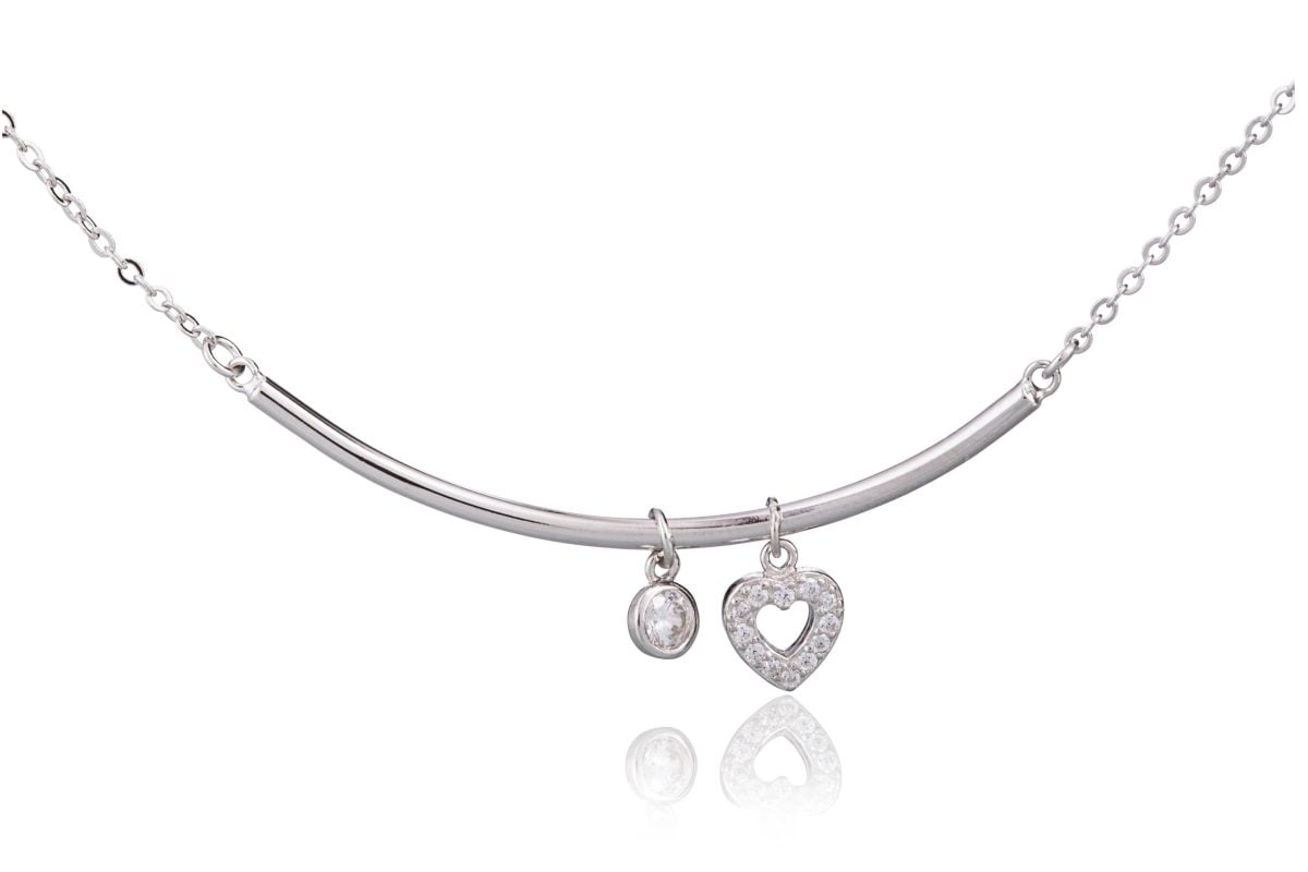 Bracciale in Argento Linea Cuore Brillante