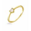 Anello Hearts Kids in Oro e Cubic Zirconia Bianco