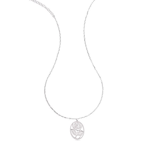 Collana Rodiata con Rosa