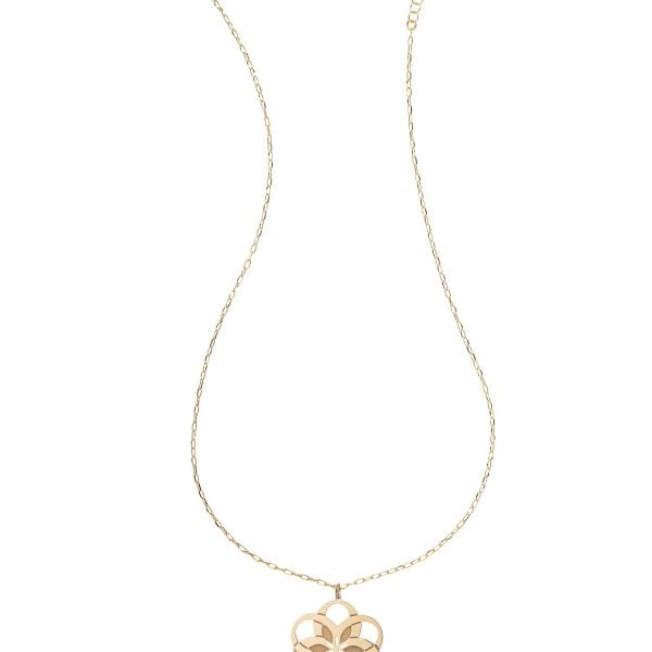 Collana Dorata con Fiore 6 Petali