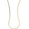 Collana Dorata Catena Piatta Con Disegno 45cm