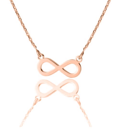 Collana in Argento Rosè con Infinito