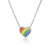 Collana con Cuore Arcobaleno