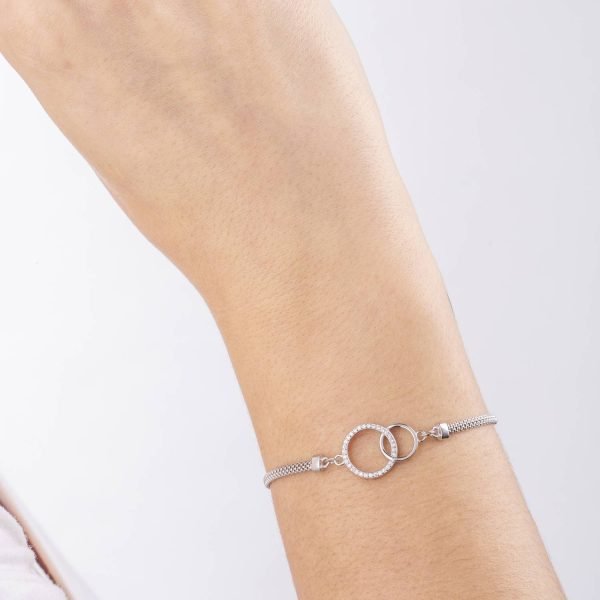 Bracciale Tulipano con Doppio Cerchio