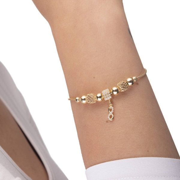 Bracciale Cubo con Infinito