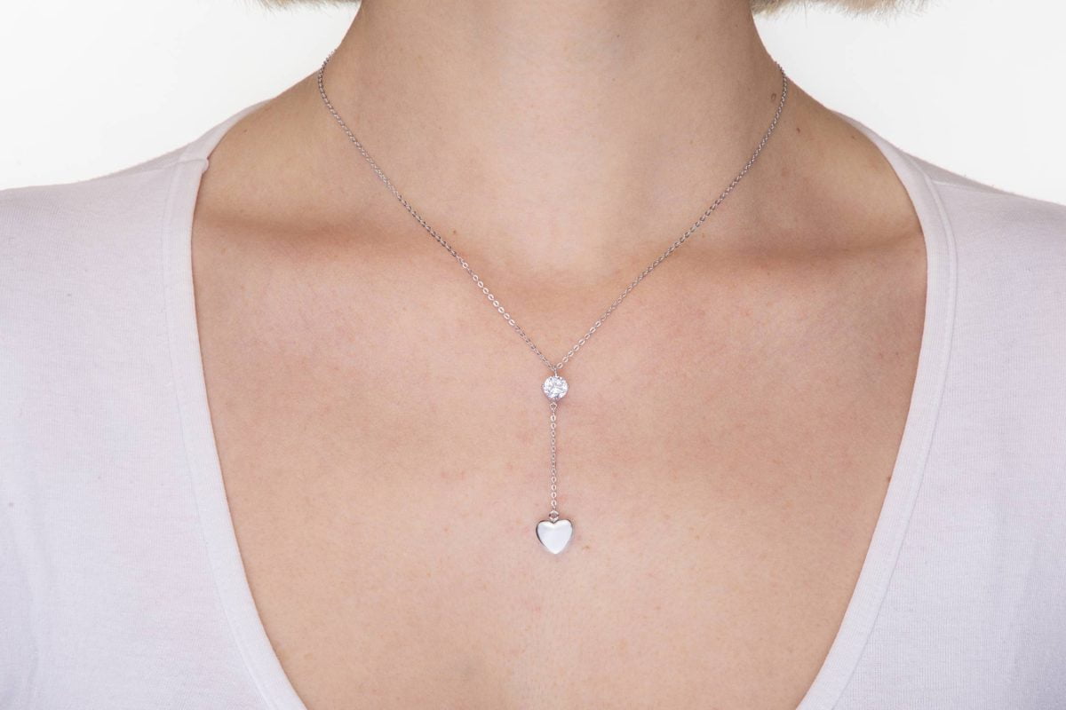 Collana Cuore Pendente e Punto Luce