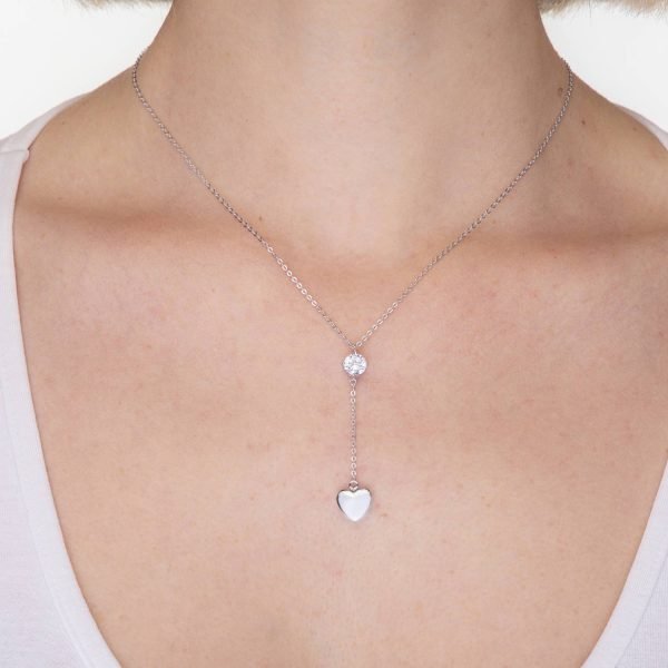 Collana Cuore Pendente e Punto Luce