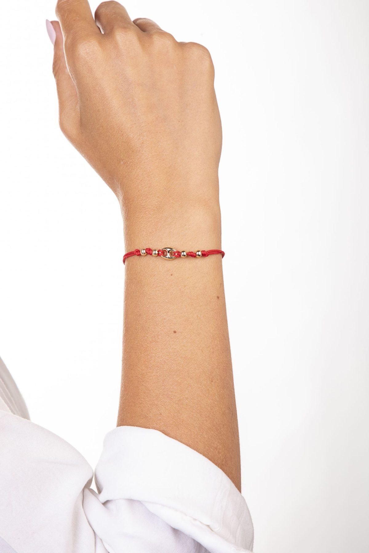 Bracciale Marina Rosso Dorato con Palline