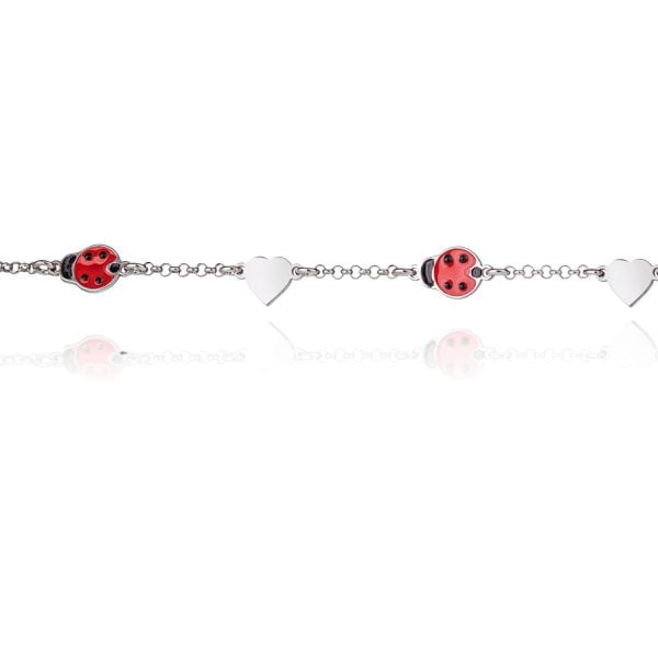 Bracciale con Coccinelle e Cuori