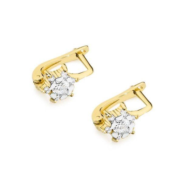 Orecchini in Oro con Diamanti 0,30 ct