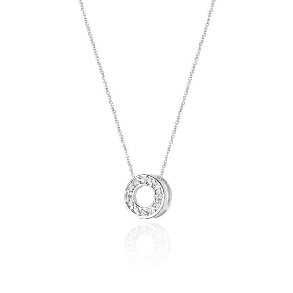 Collana Round in Oro con Diamanti