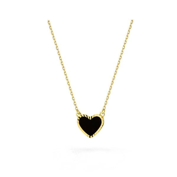 Collana in Argento Deep Heart Smaltata