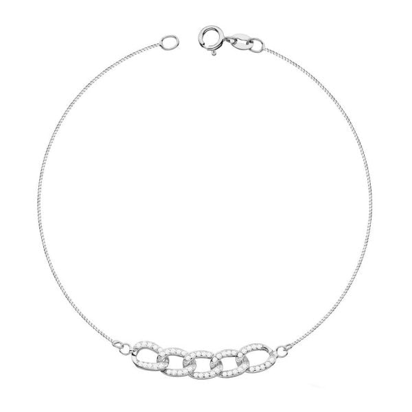 Bracciale Chain Light Rodiato