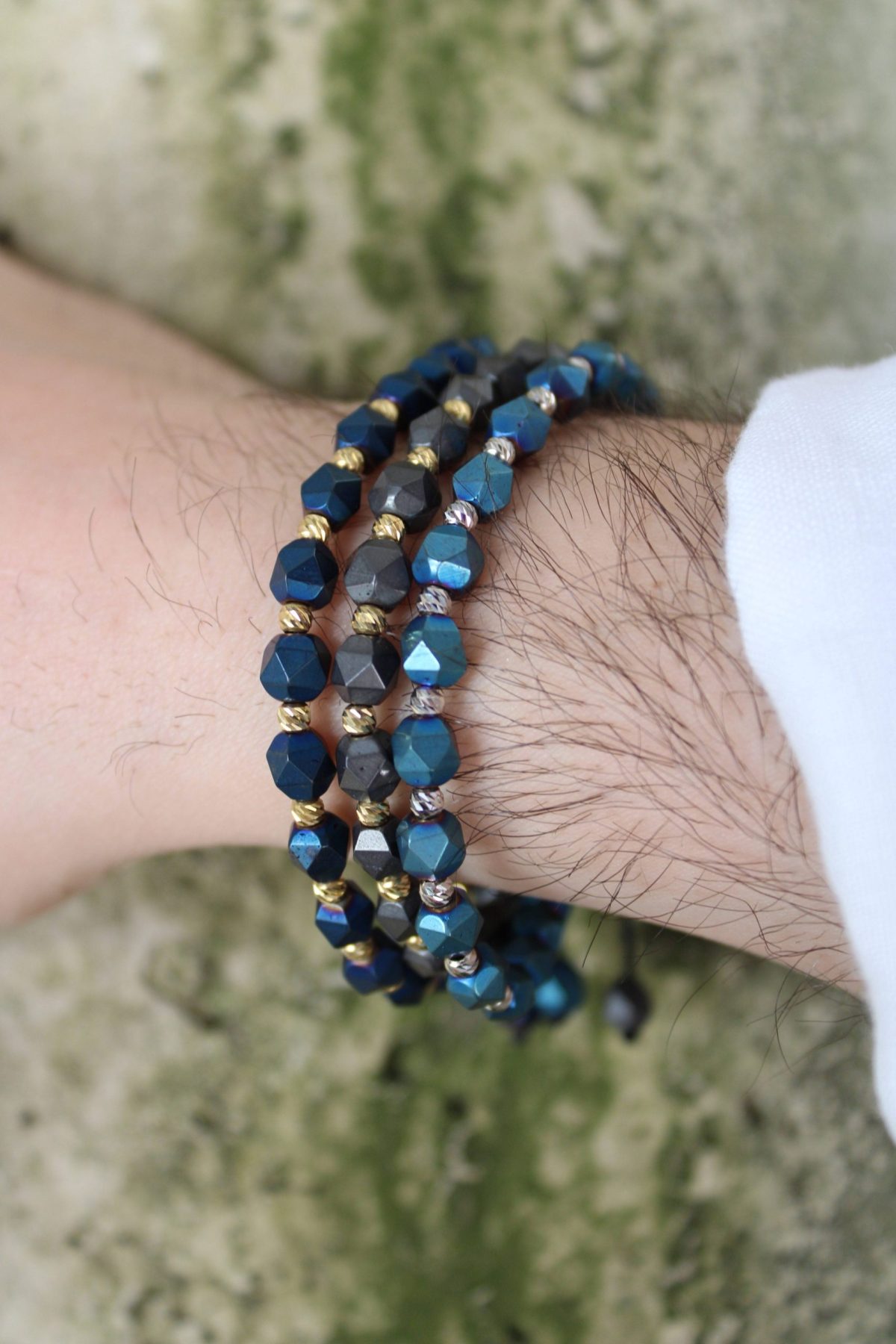 Bracciale in Oro con Pietre Blu