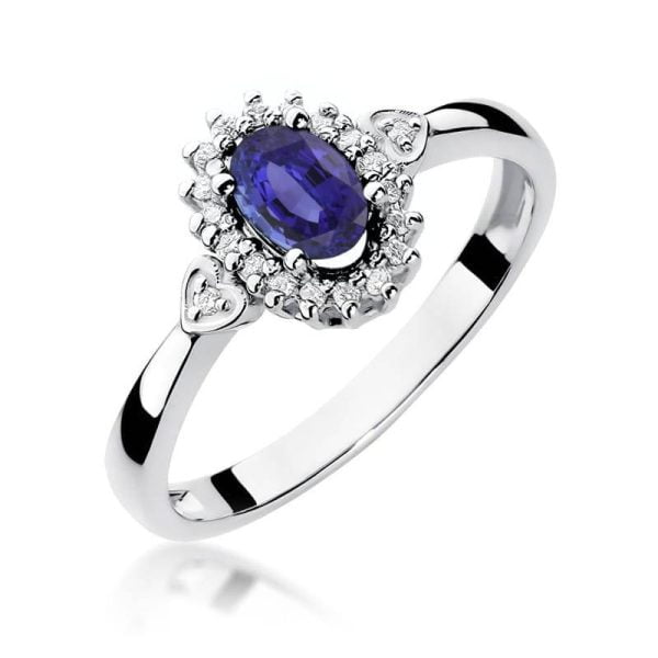 Anello Tanzanite Blur con Cuori