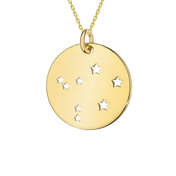 Collana in Oro con Medaglia Costellazione