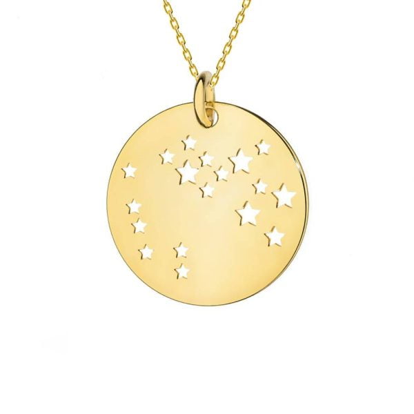 Collana in Oro con Medaglia Costellazione