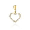 Pendente in Oro Cuore con Diamanti da 0,28 ct