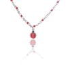 Collana in Argento Coccinella Smaltata Rodiata