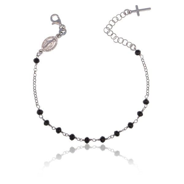 Silver Rosary Madonnina Bracelet