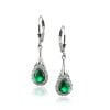 Orecchini Royal con Zircone Verde