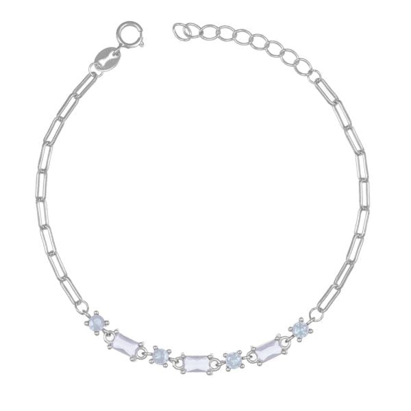 Bracciale Crystal Rodiato con Zirconi Bianchi