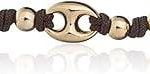 Bracciale Marina Marrone Dorato con Palline