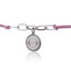 Bracciale Rosa con Occhio Rodiato