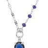 Collana Dalia Rodiata con Zirconi Blu