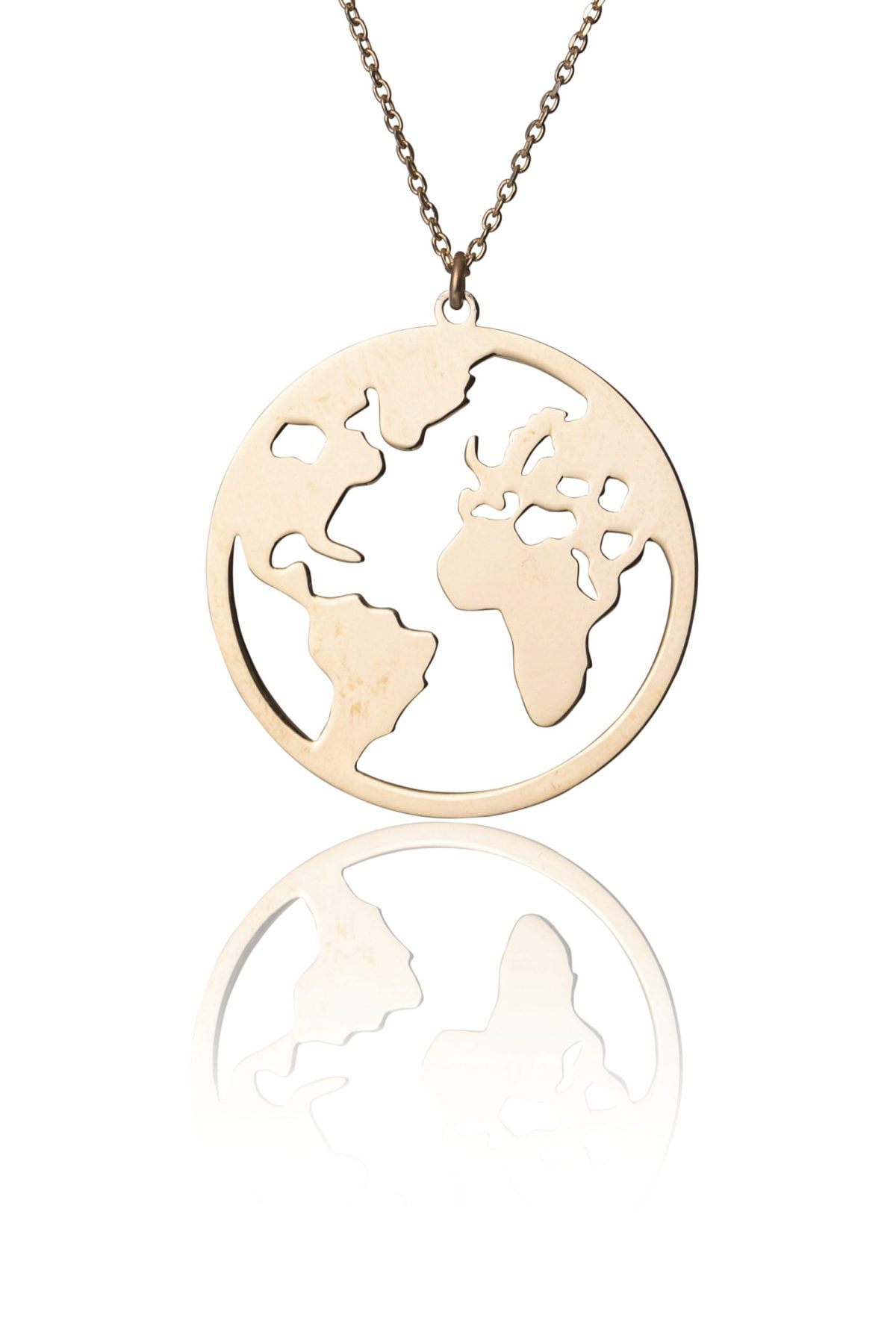 Collana in Argento Dorata World