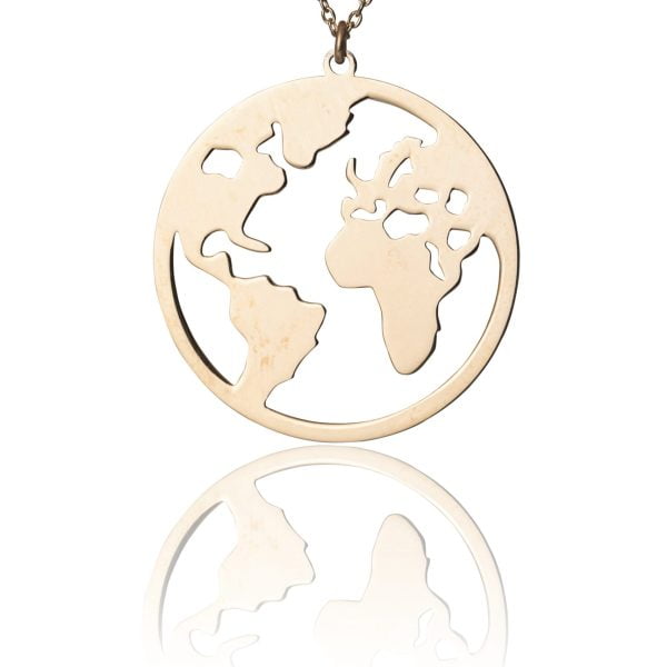 Collana in Argento Dorata World