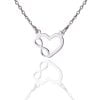 Collana in Argento Rodiata Infinity Love