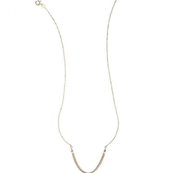 Collana in Argento Dorata Chains